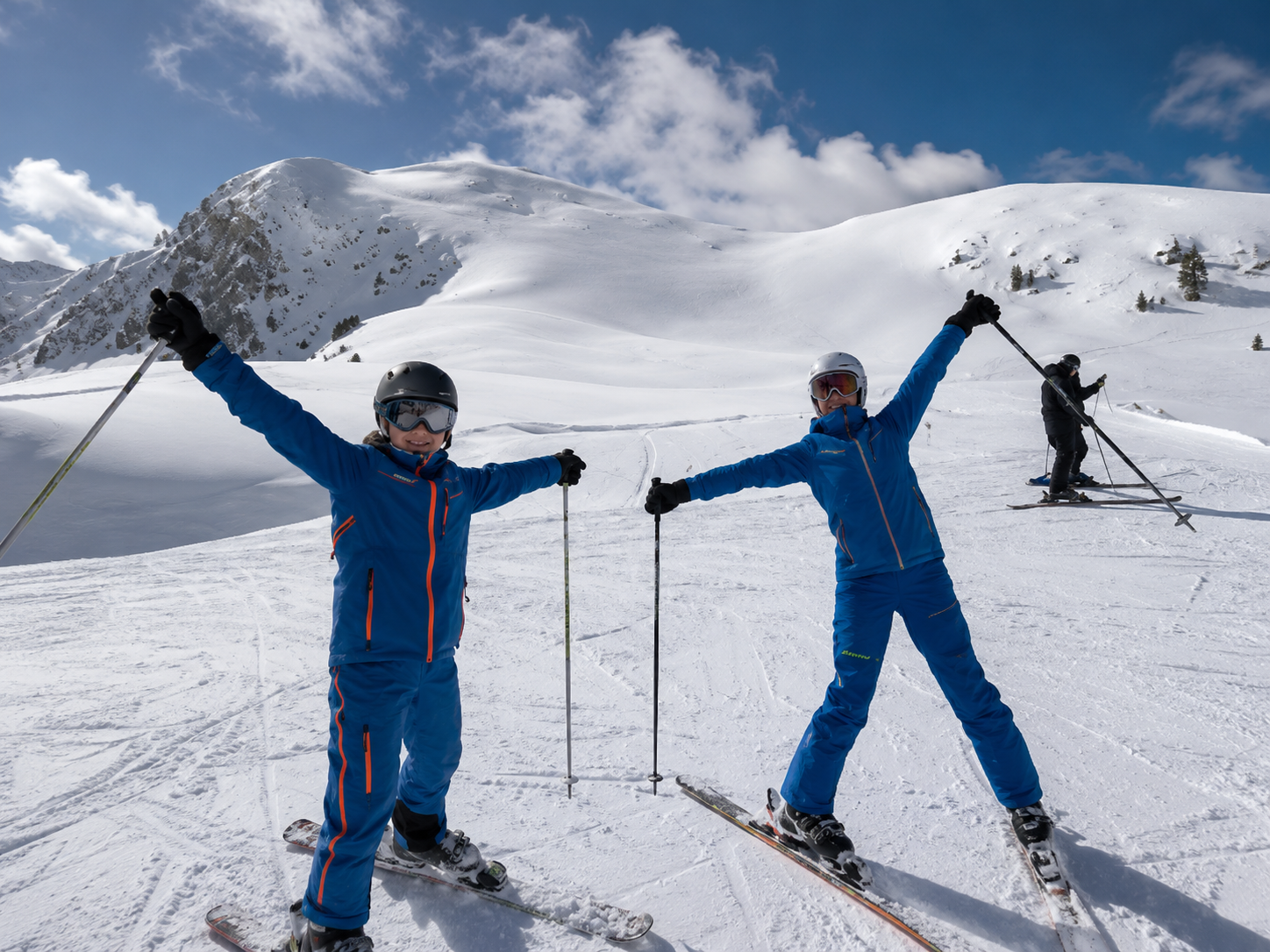 KI-modifizierte Skifahrer